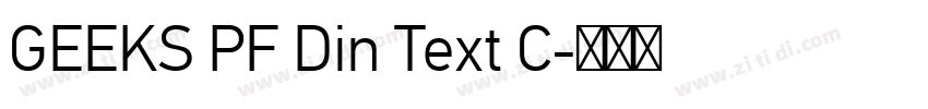 GEEKS PF Din Text C字体转换